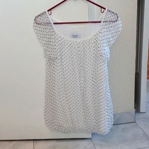 100% silk blouse L large